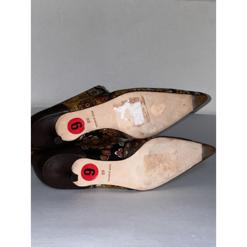 Magnolia Zapateria Boots Womens Sz 6B Corduroy Floral Kitten Heel Vintage New - Picture 6 of 11